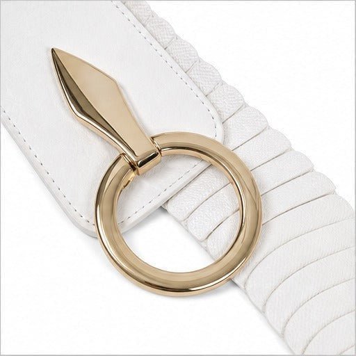 Cintura in vita da donna - 20+ colori - Pelle vegana - Fibbia in metallo - Elastica