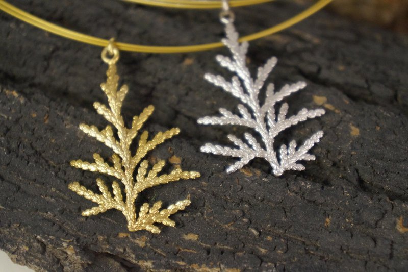 Cypress Leaf-ketting: verguld, delicaat natuurontwerp - milieuvriendelijk