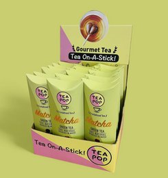 TE-POP Te-på-en-pind | Matcha | 20 Sticks Displaybakke
