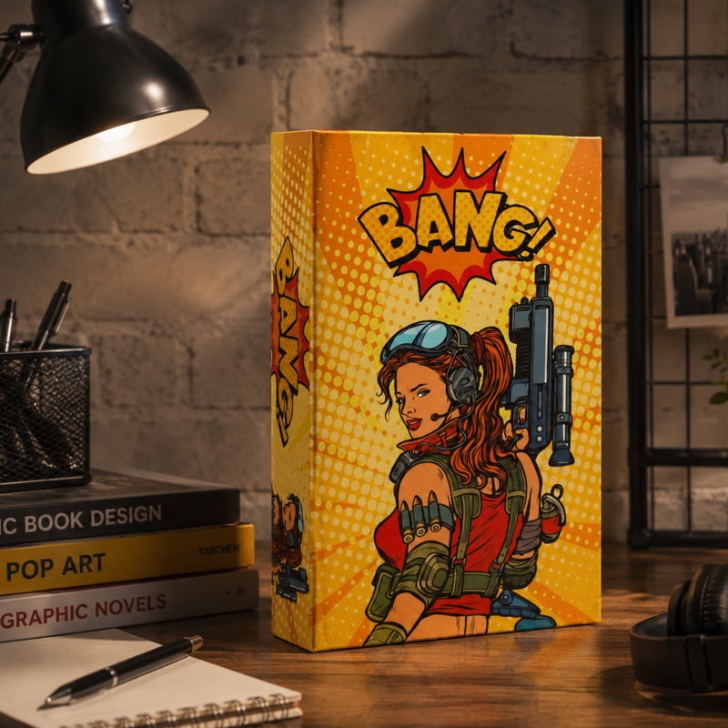 Comics Bang Fake-Buchbox aus MDF