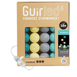 Ghirlanda di luci a batuffolo di cotone LED USB classica scandinava