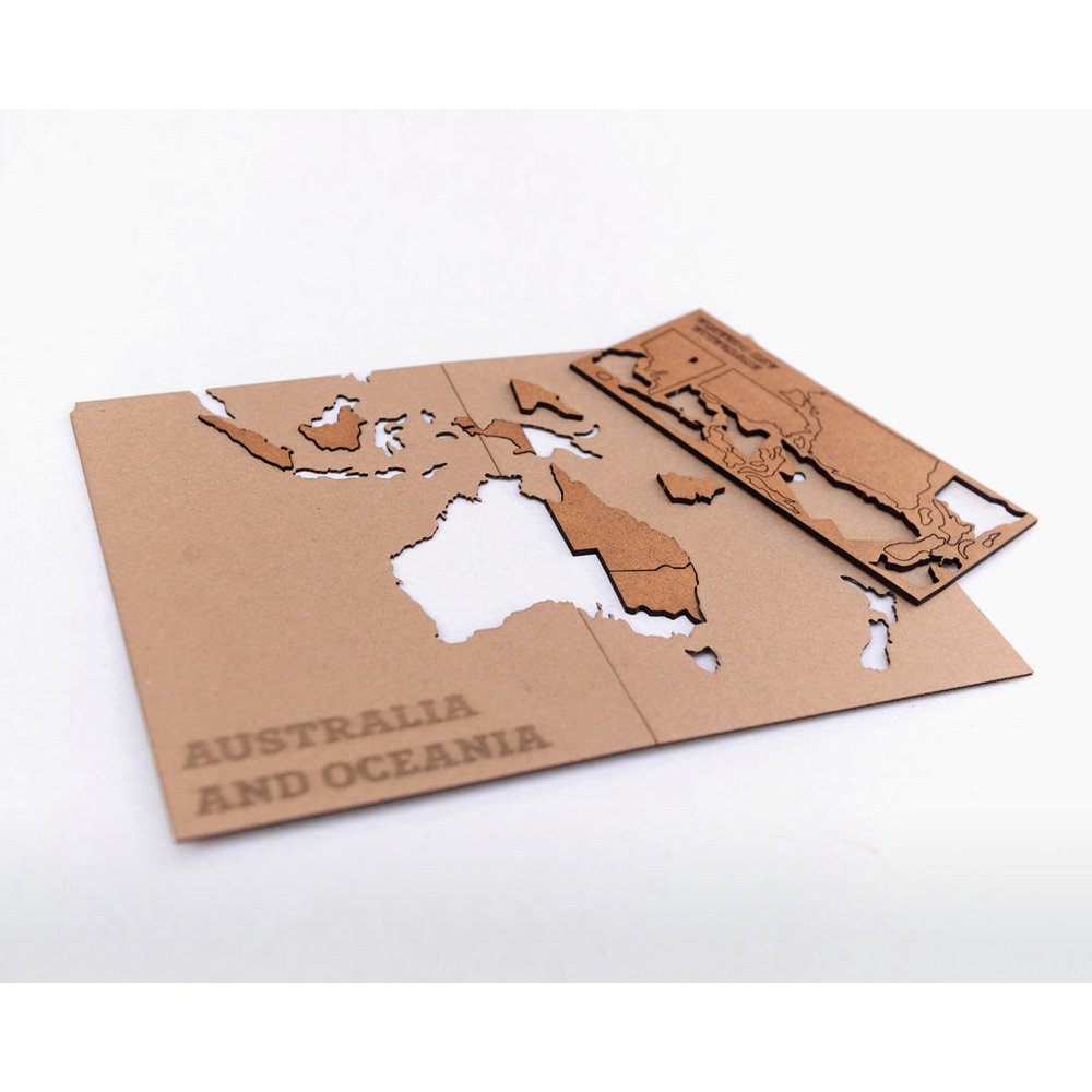 Carte du monde en bois - True Puzzle