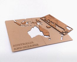 Carte du monde en bois - True Puzzle