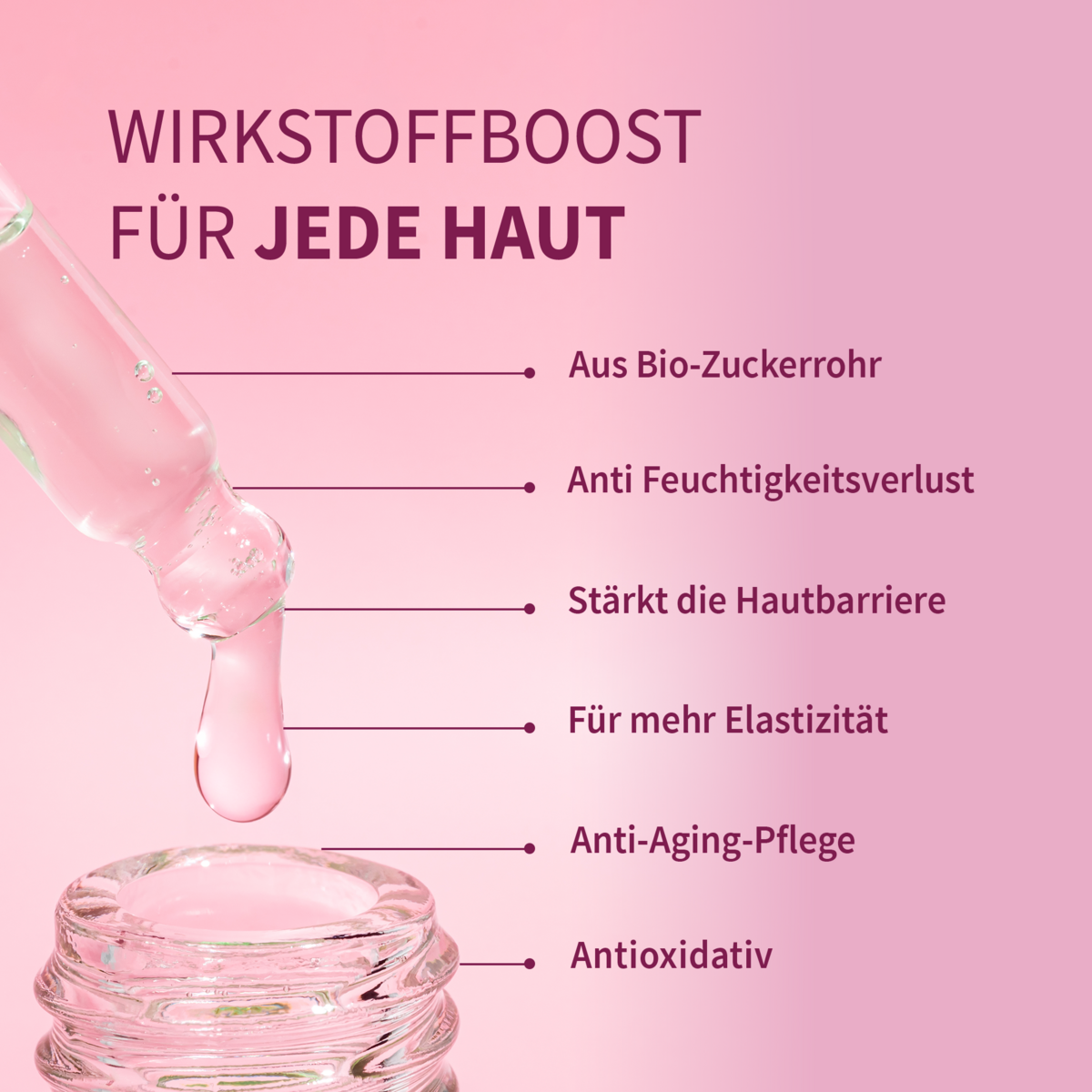 Squalane Gesichtsöl aus 100% biobasiertem Zuckerrohr