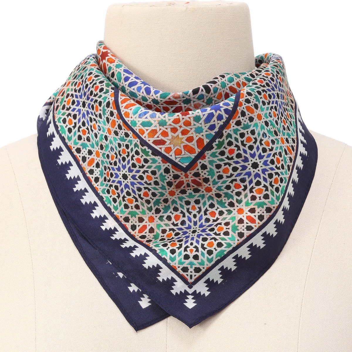 Square Scarf Blue Madiya