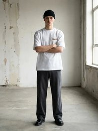 T-Shirt Bianca Rest Boxy Fit 100% Cotone | Horda Brand
