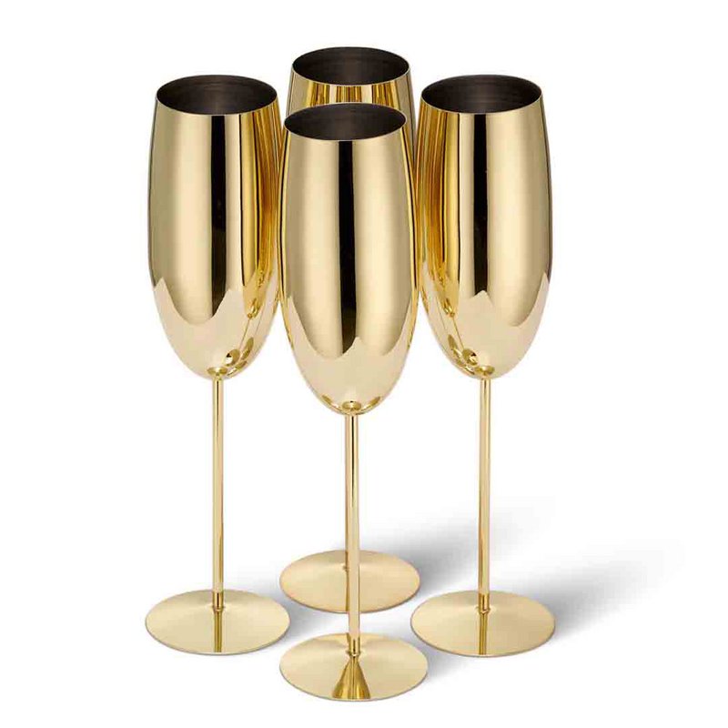 Flûte de champagne Goud 4x28,5cl