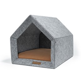 Pethome Perfektes Haus für einen Hund und eine Katze - hellgrau/recycelt