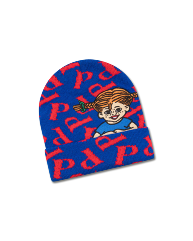 koaa – Pippi Langstrumpf "P" - Beanie blue/red