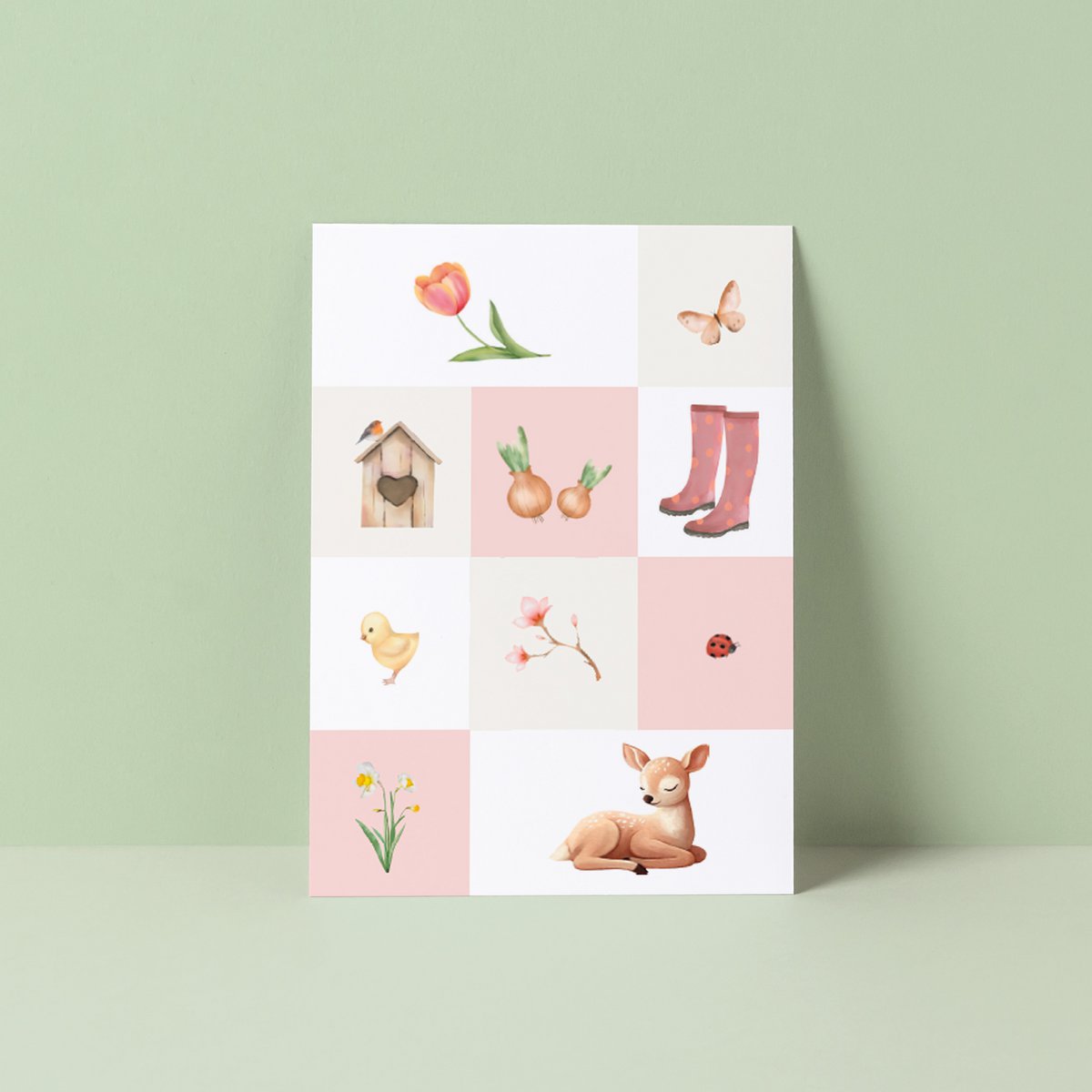 Postkarte Frühling