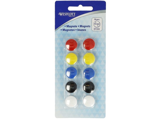 Pacco coordinato Magnetet Westcott al 10st. 15mmx8mm 100gr. cappuccio: 3-4 vel 80gr. carta