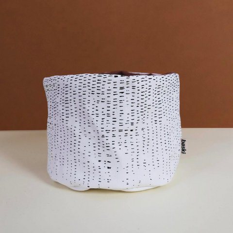 Plant Basket - Planter - Bio Cotton - Drop Botanic Black