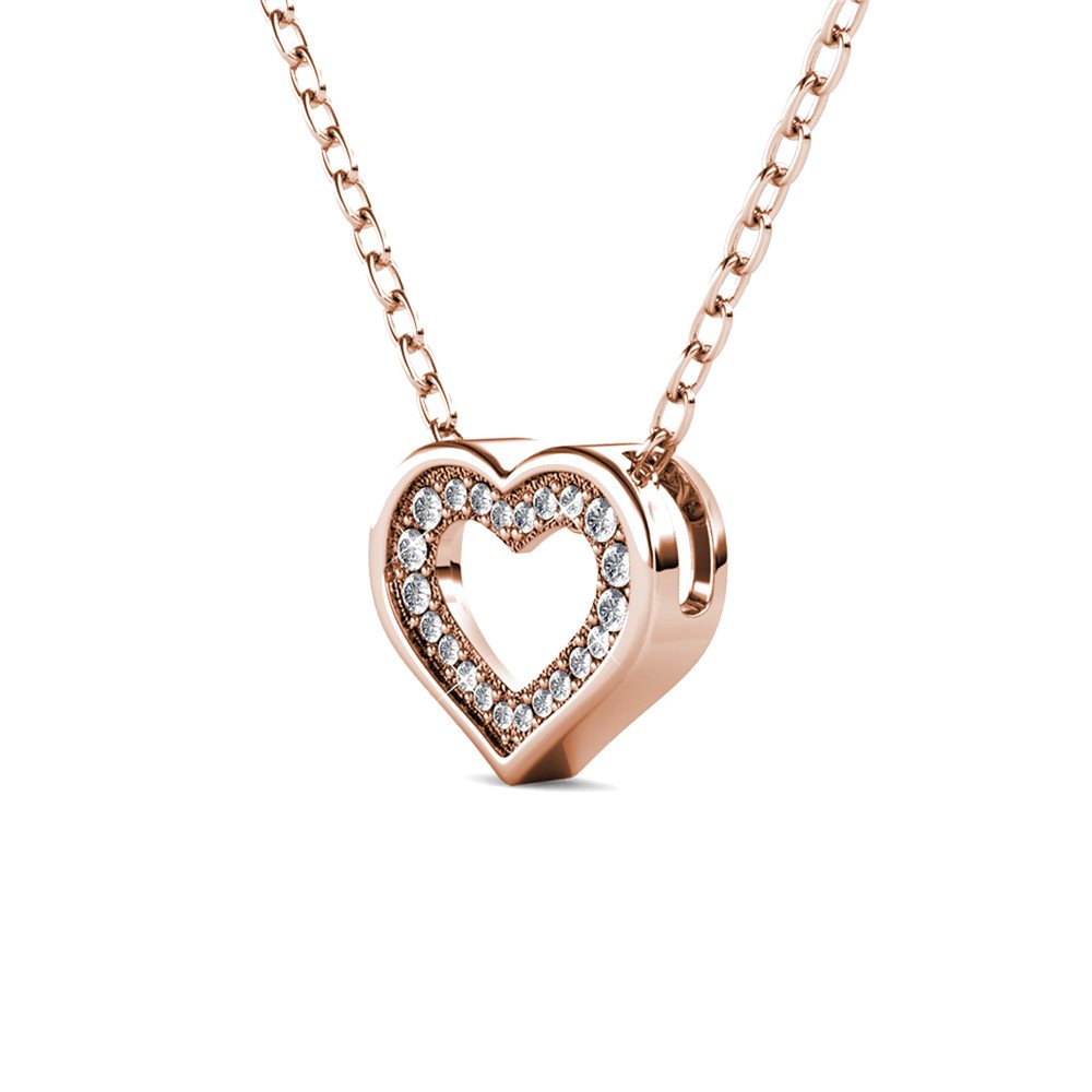Pendentifs Zeal - Or RosÃ© et Cristal