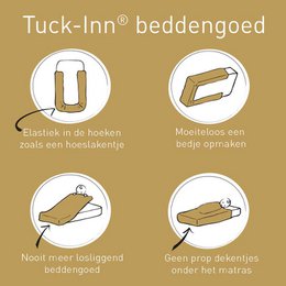 Housse de couette Tuck-Inn® 100x135 (bébé) Sparkle Sweet Honey