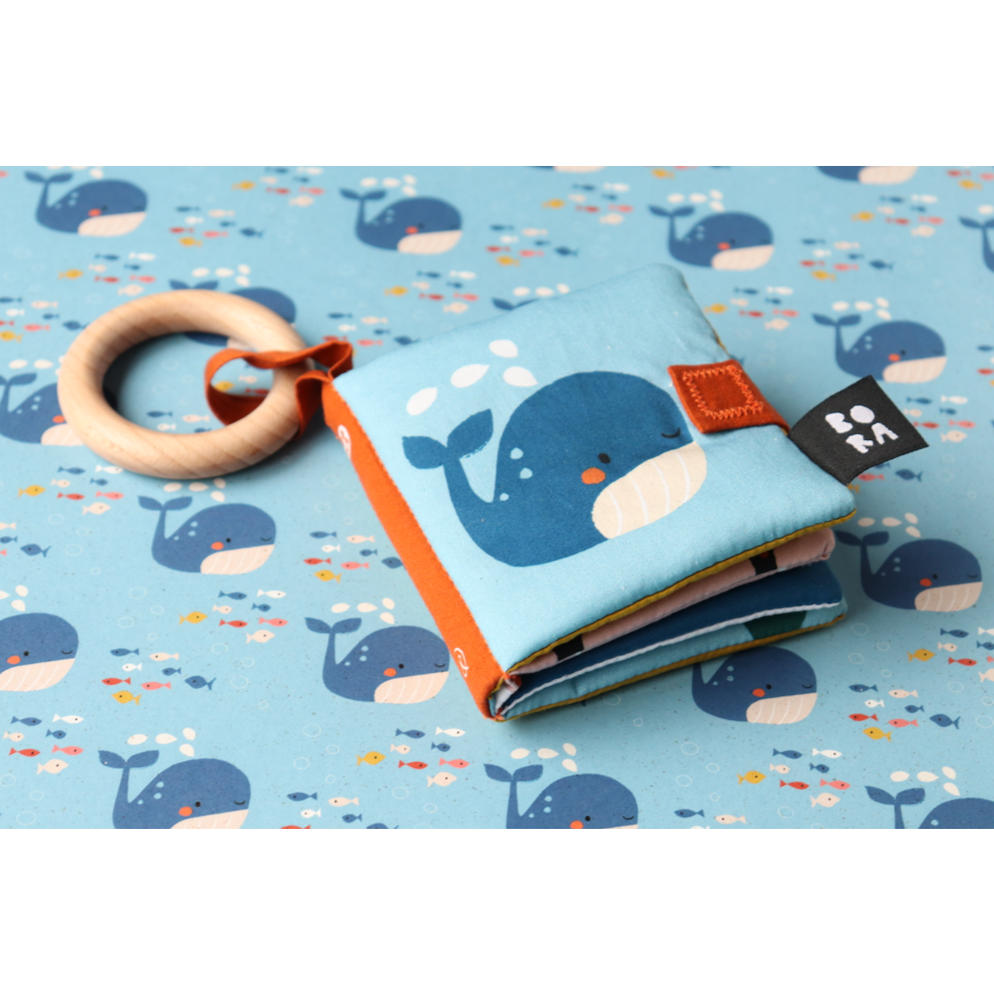 Teething ring book - Sea