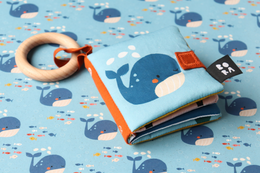 Teething ring book - Sea