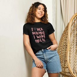 T-shirt da donna F*CK NORMAL I WANT MAGIC T-shirt da donna a vita alta