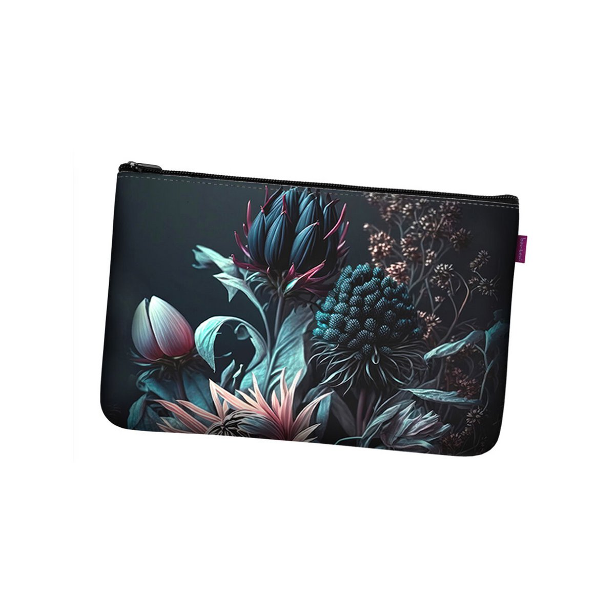 Perla Pochette in antraciet vilten zaklijn Bertoni