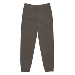 Self Love Unisex barwione pigmentowo spodnie dresowe z haftem w kolorze starego złota - spodnie dresowe unisex