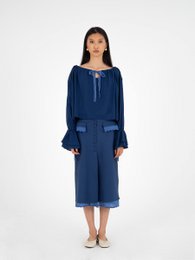 Kleine blaue Bluse