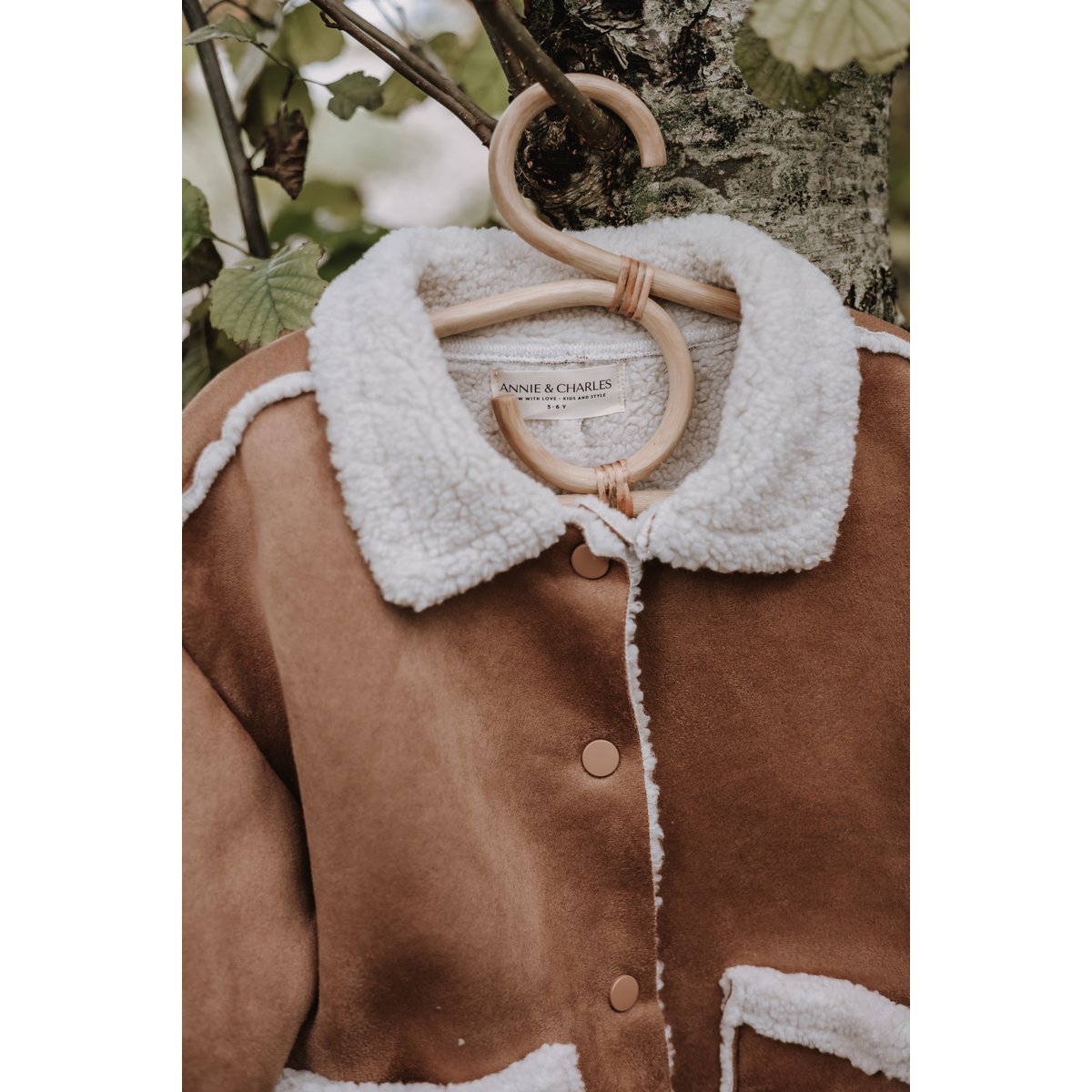 Giacca in pelle di agnello per bambini Annie & Charles®
