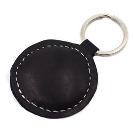 Yin-Yang handgemaakte lederen sleutelhanger