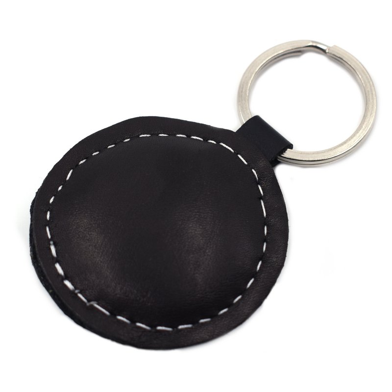 Yin-Yang handgemaakte lederen sleutelhanger
