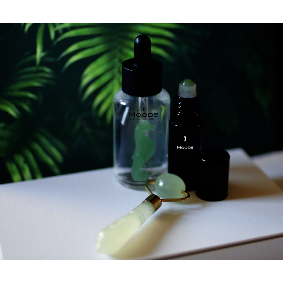 Jade Roller Oku 2-1 Met Acupressure Point (rozmiar podróży)