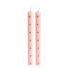 LED Pillar Candle Hearts Pink RC - Set of 2