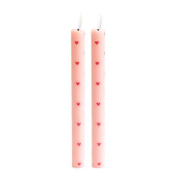 LED PILAR CANDEHEHTS PINK RC - Sæt på 2