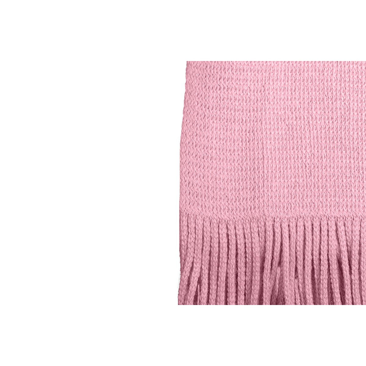Pink wool and acrylic scarf