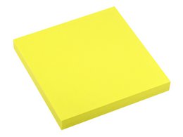 Info notes 75x75mm fel geel 80 blad
