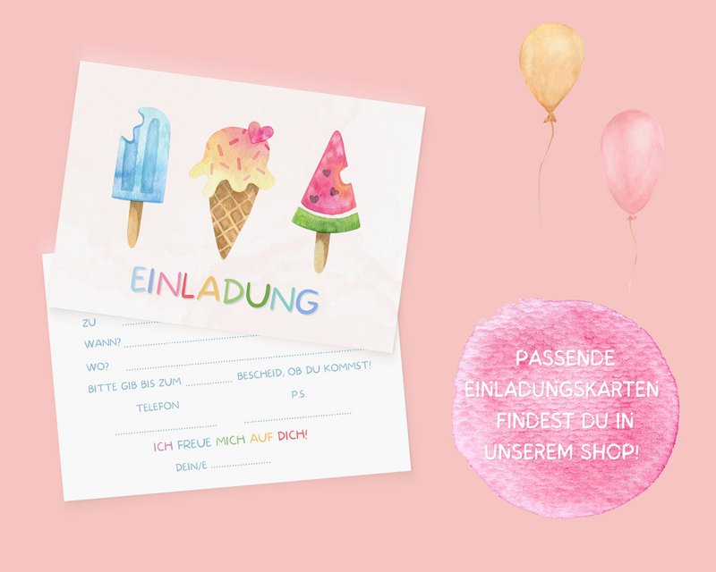 IJszakjes met sticker - cadeauzakje voor ijsjes voor kinderverjaardagsfeestjes