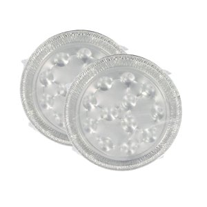 Set of 2 packs of 10 aluminum snail dishes 2433350 Fackelmann