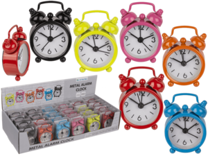 Metal alarm clock, Colours,