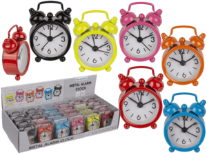 Metal alarm clock, Colours,