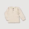 Wool Rib Henley Top - Oat