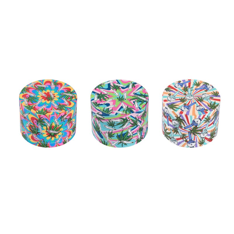 Présentoir 6 pièces moulins à épices - Feuilles Multicolores