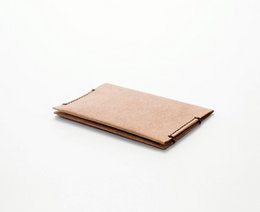 Porte cartes "Double" en cuir recyclé