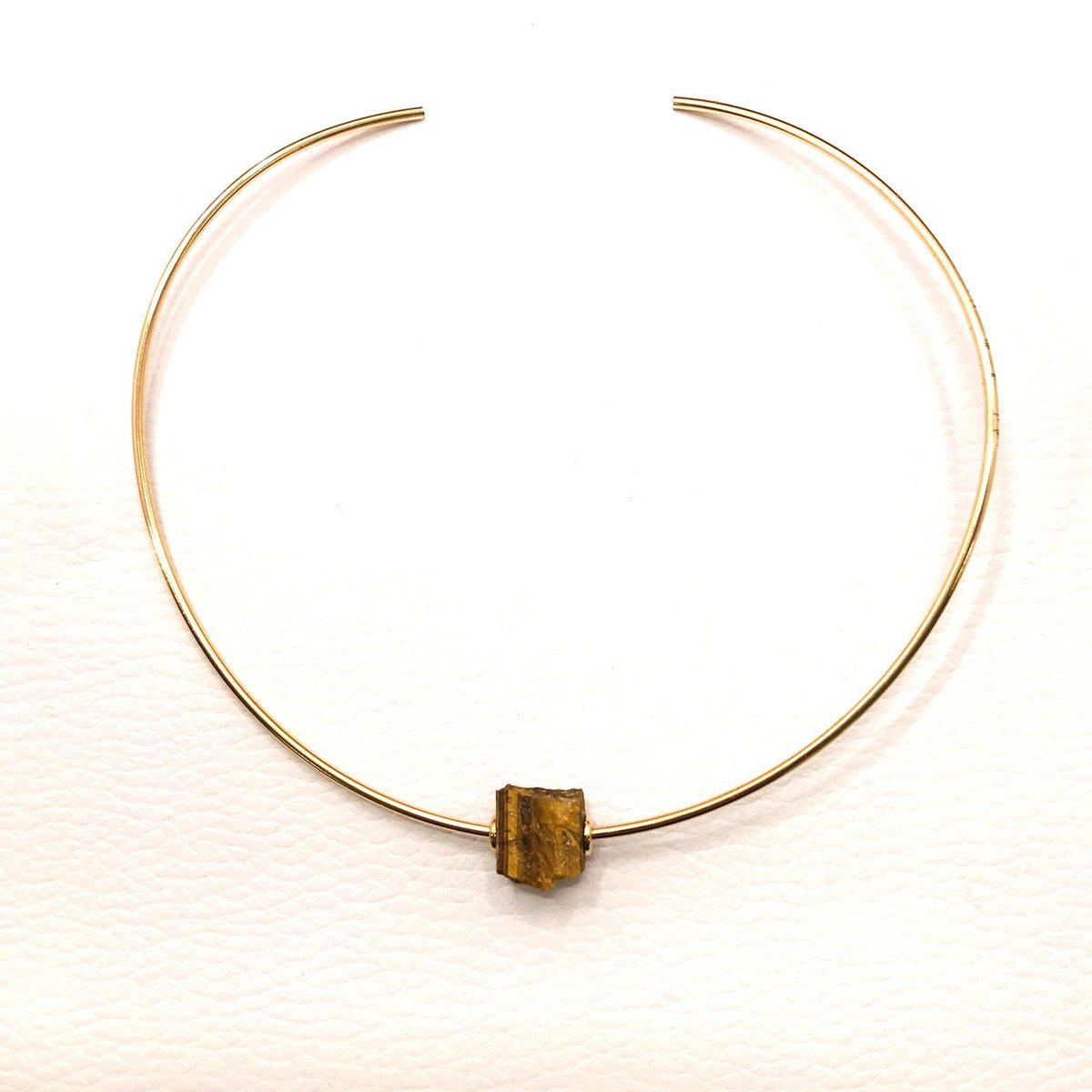 Ruwe Edelsteen Choker - Tijgeroog