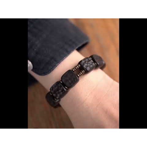 Black Sandal Wood Square Plate Bracelet