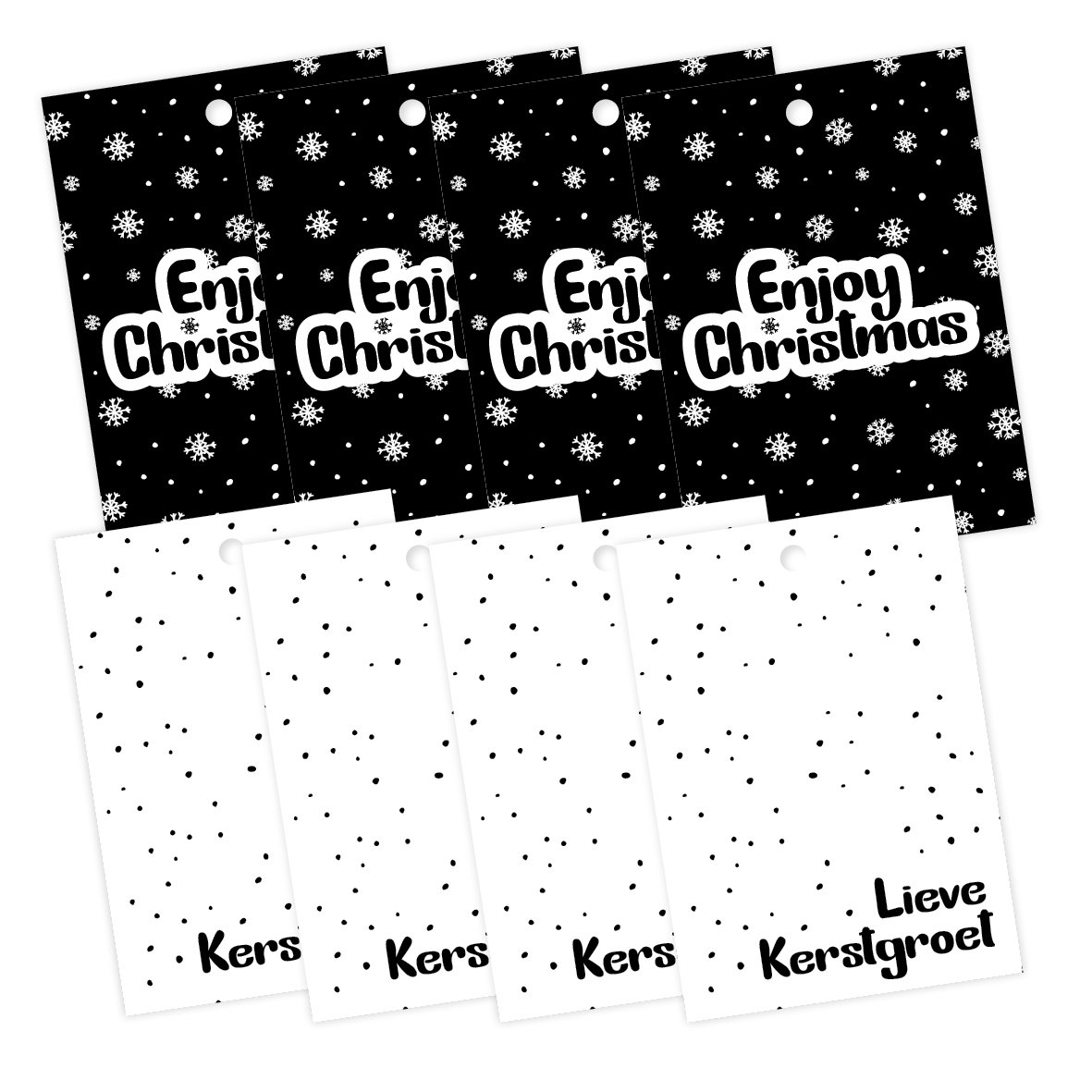 A7 cadeaukaartje set kerst