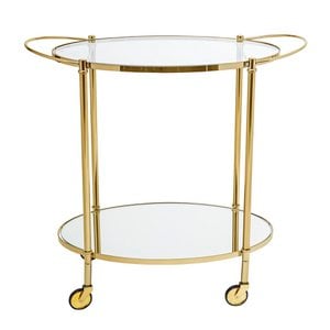 Fine Bar Table, Gold, Glass