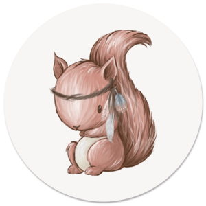 Wandkreis Kinder Eichhörnchen