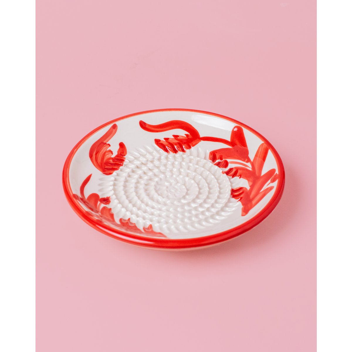 Ceramic Plate SMALL Garlic Grater / Seville