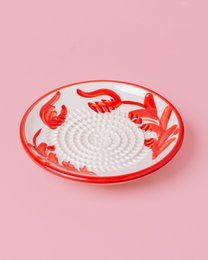 Ceramic Plate SMALL Garlic Grater / Seville