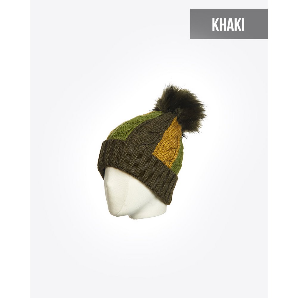 Bonnet Femme avec Pompon : HERCAN