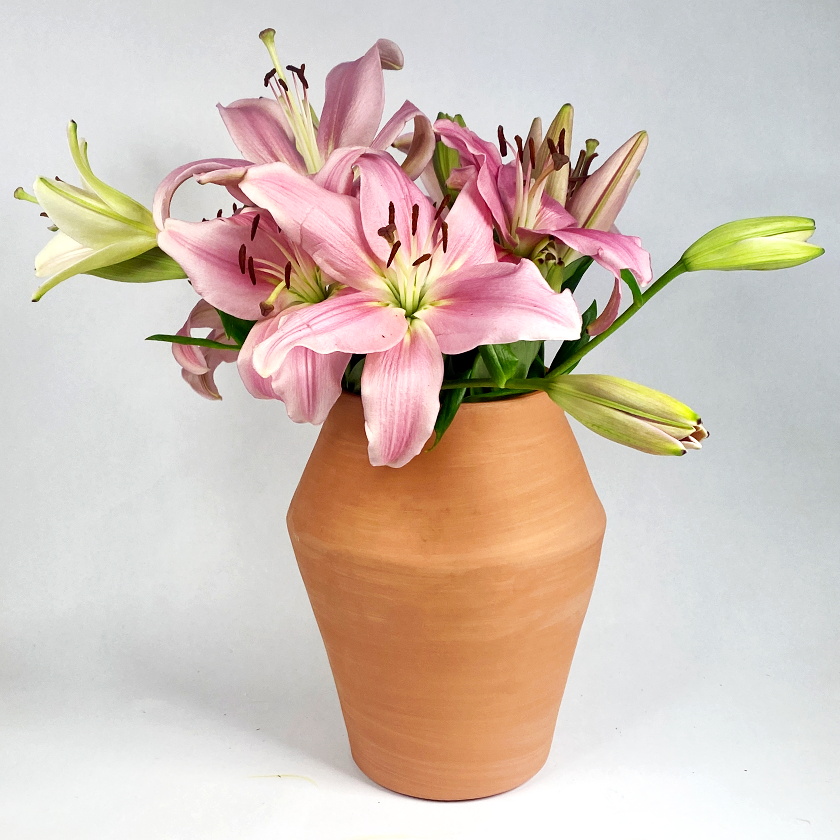 Makua Vase nøgen | Keramik | Plantepotte | Wabi Sabi | Ler | Håndlavet | Hollandsk design