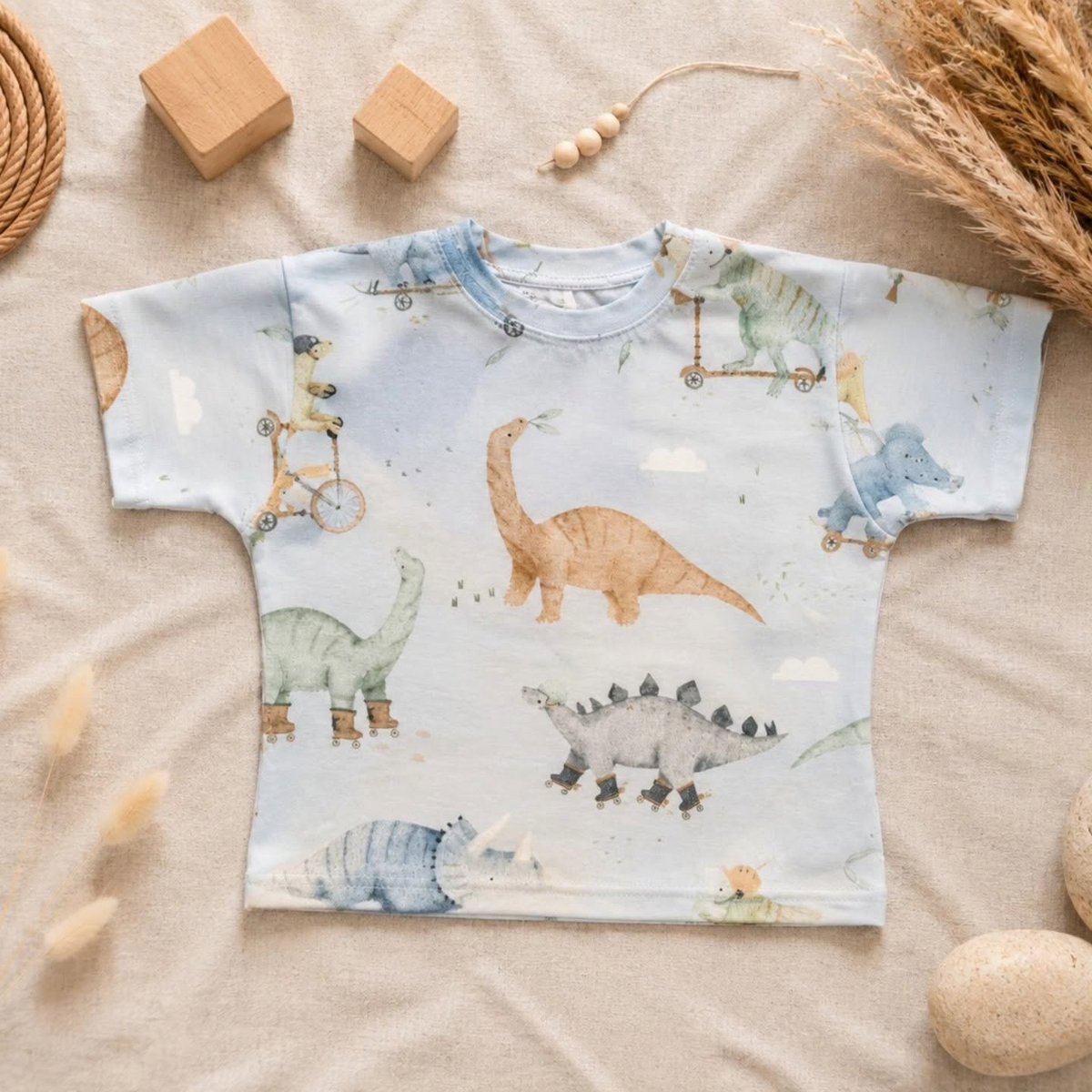 Kinder-T-Shirt mit Dinosaurier-Print
