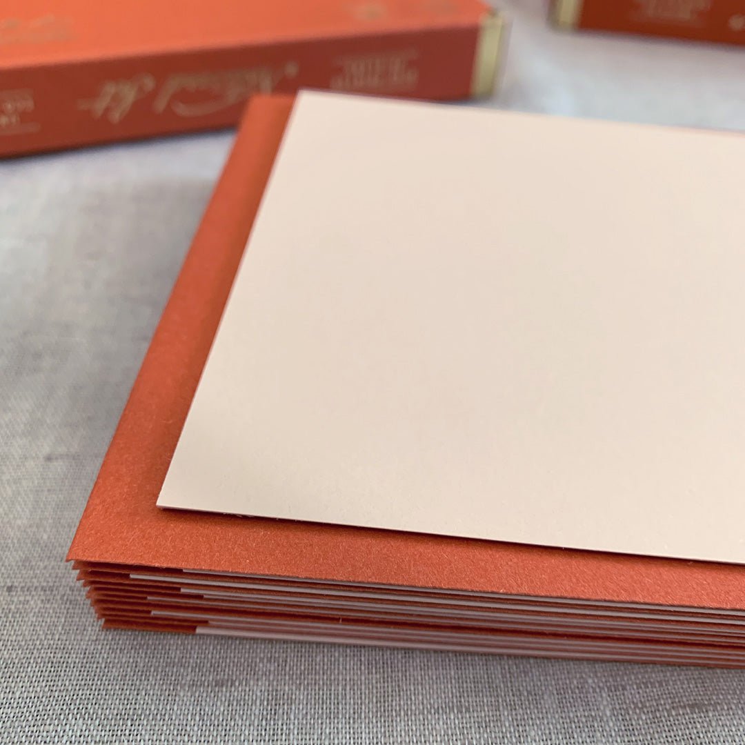 Notecard Set / Blanko / Pale Blush / Sustainable